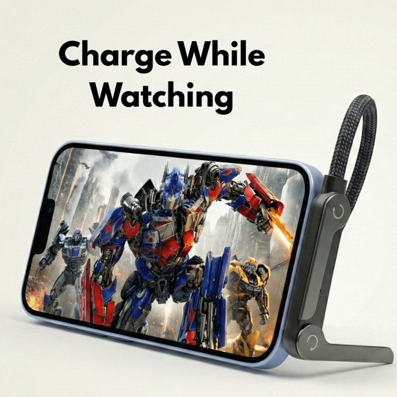 240W Super Fast Type-C Cable with 360° Aluminum Stand – Ultra Durable Charging Cord - Trendart