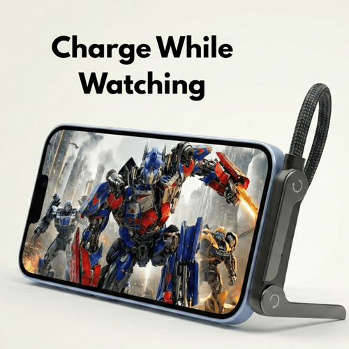 240W Super Fast Type-C Cable with 360° Aluminum Stand – Ultra Durable Charging Cord - Trendart