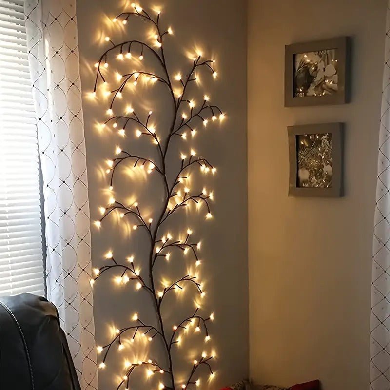 96 LED Large Size Warm White Tree Branch Smart LED with Remote - Trendart