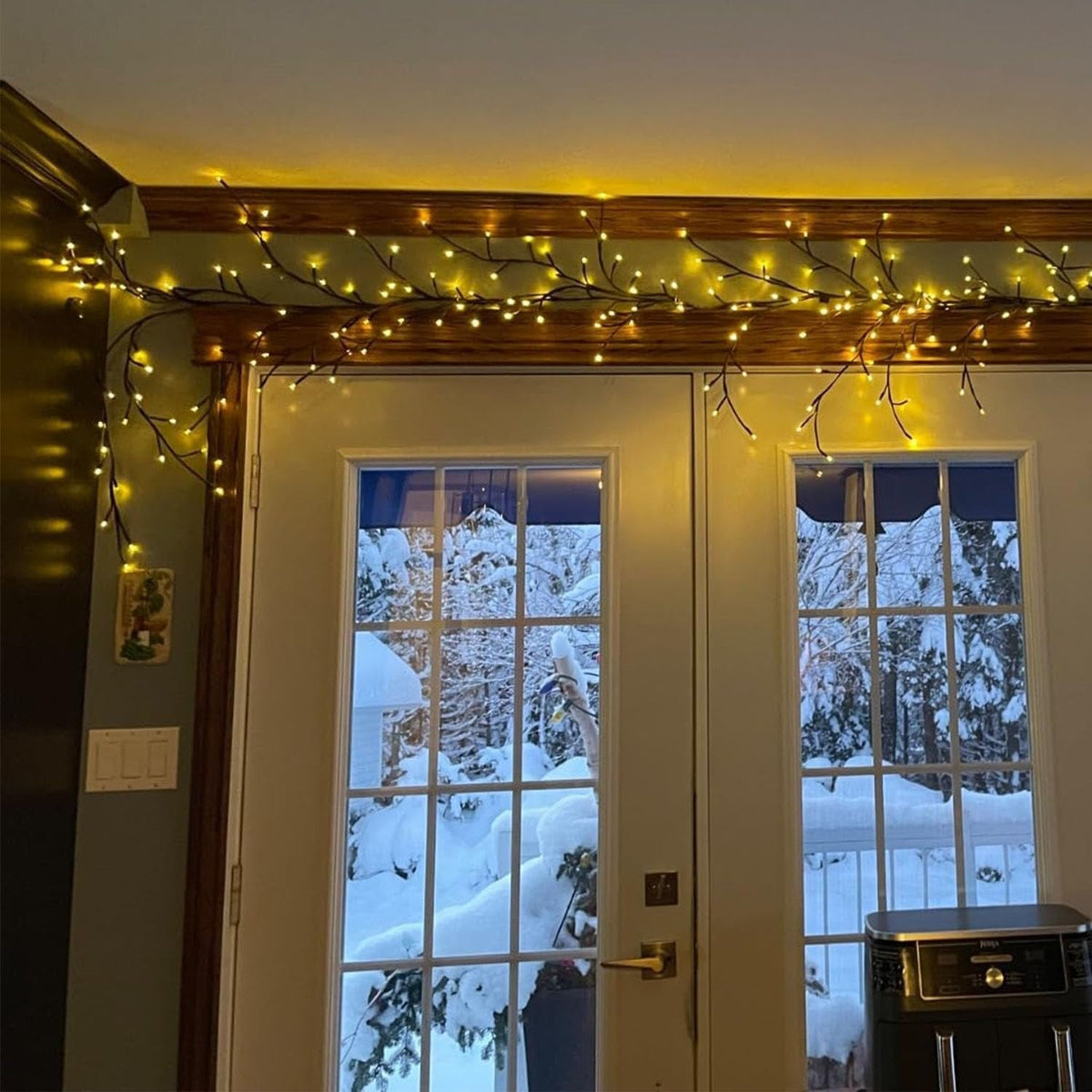 96 LED Large Size Warm White Tree Branch Smart LED with Remote - Trendart