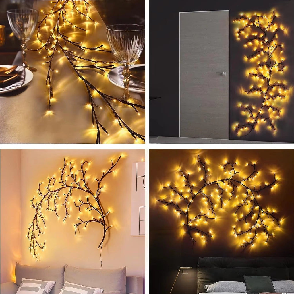 96 LED Large Size Warm White Tree Branch Smart LED with Remote - Trendart