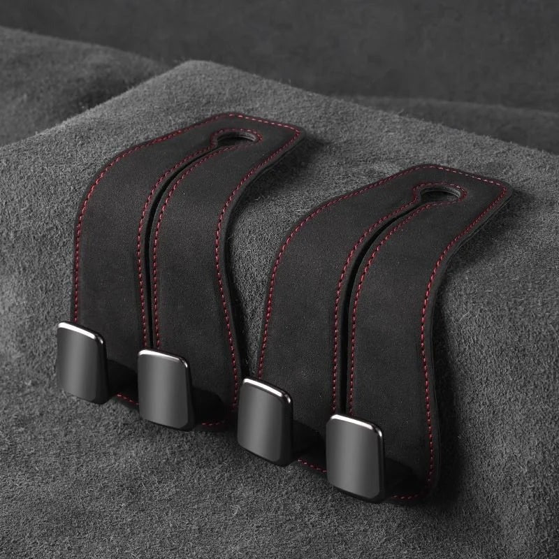 Car Headrest Organizer Premium Leather Hook - Trendart