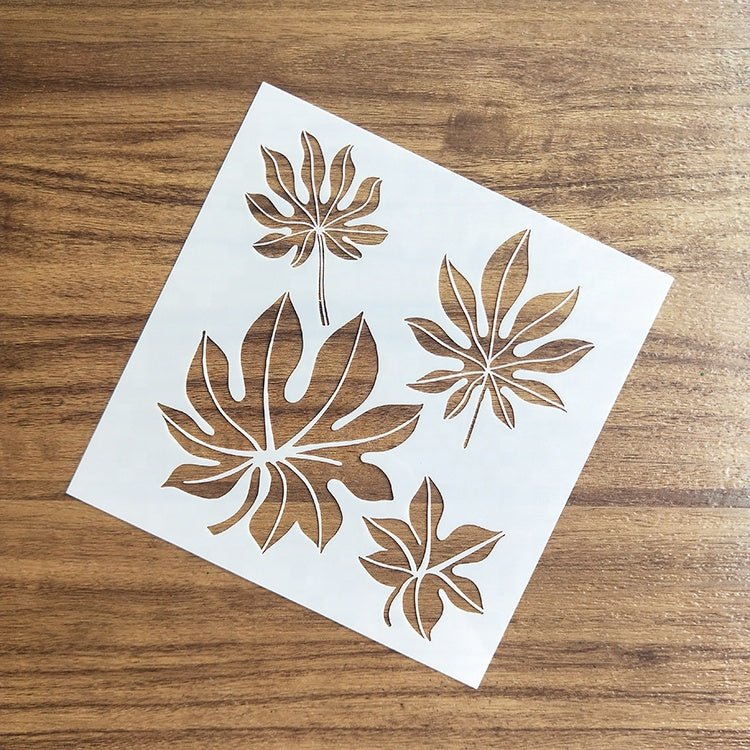 Custom Leaf Wall Stencil for Home Decoration - Trendart