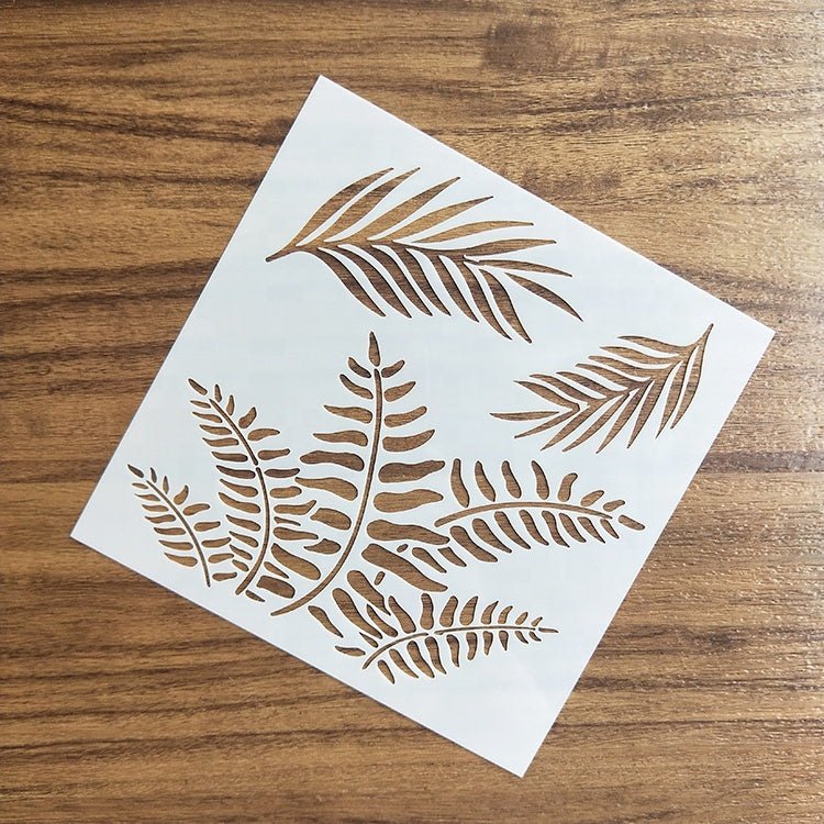 Custom Leaf Wall Stencil for Home Decoration - Trendart