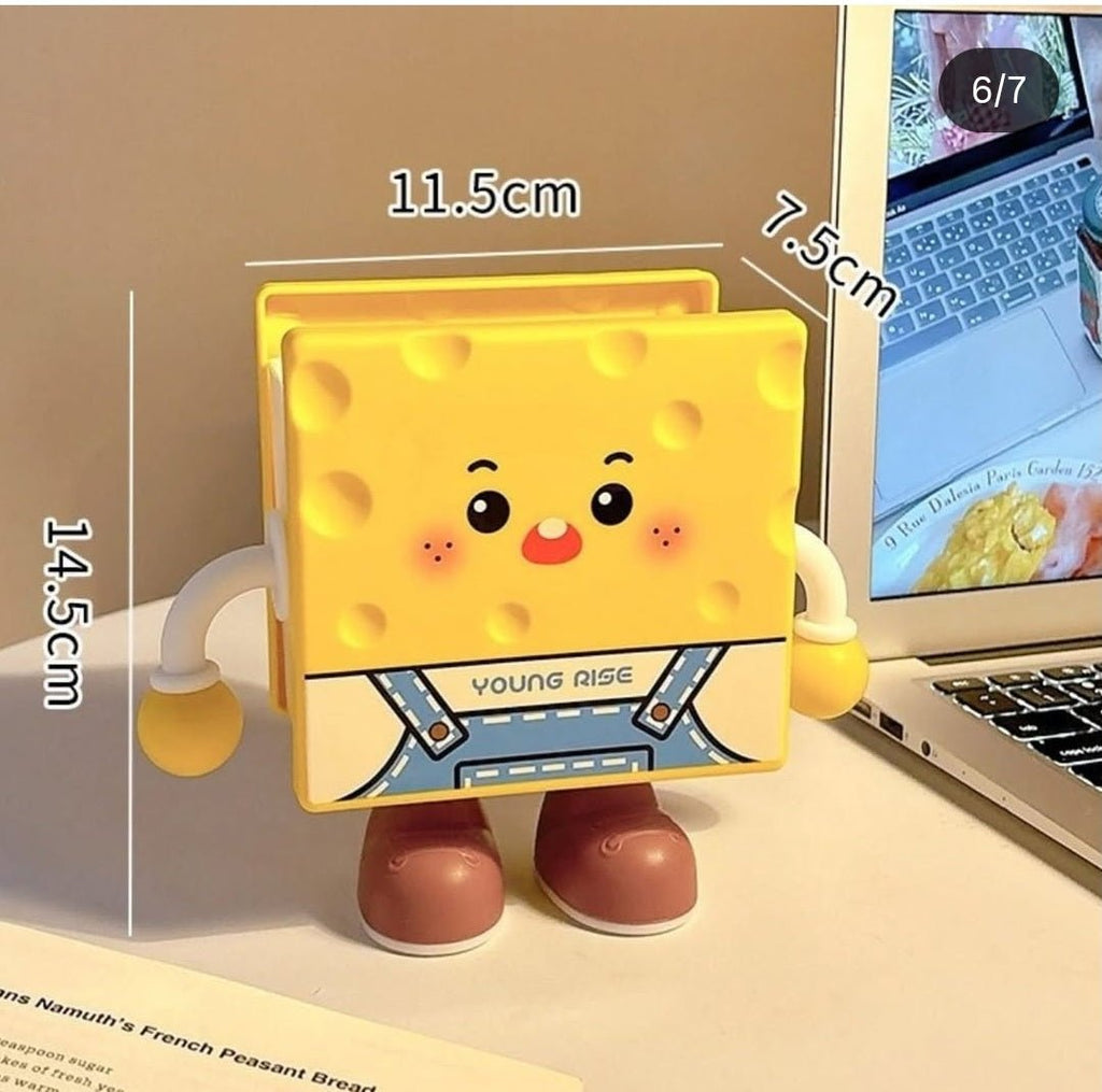 Cute Cartoon Desktop Stationery Organizer with Tissue Storage - Trendart