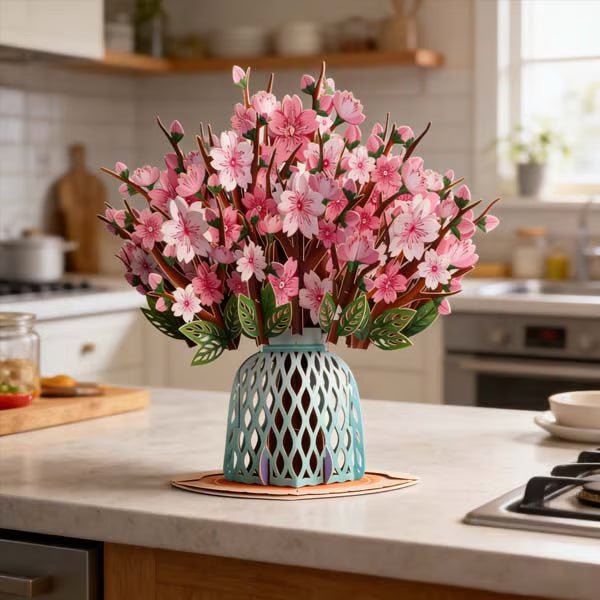 Flower Pop-Up Card– Personalized Love Message & Everlasting Bloom - Trendart
