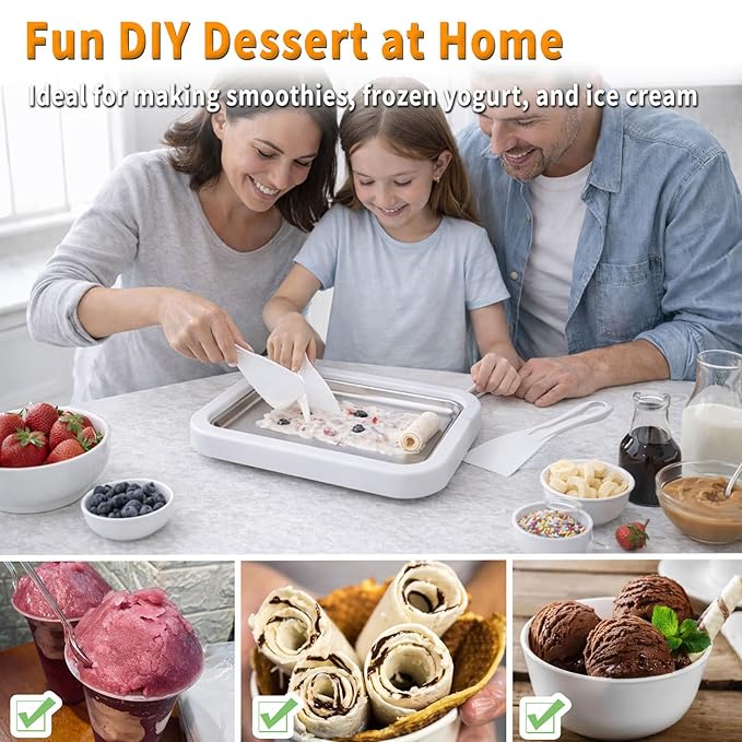 Instant Homemade Rolled Ice Cream Maker ❄ - Trendart