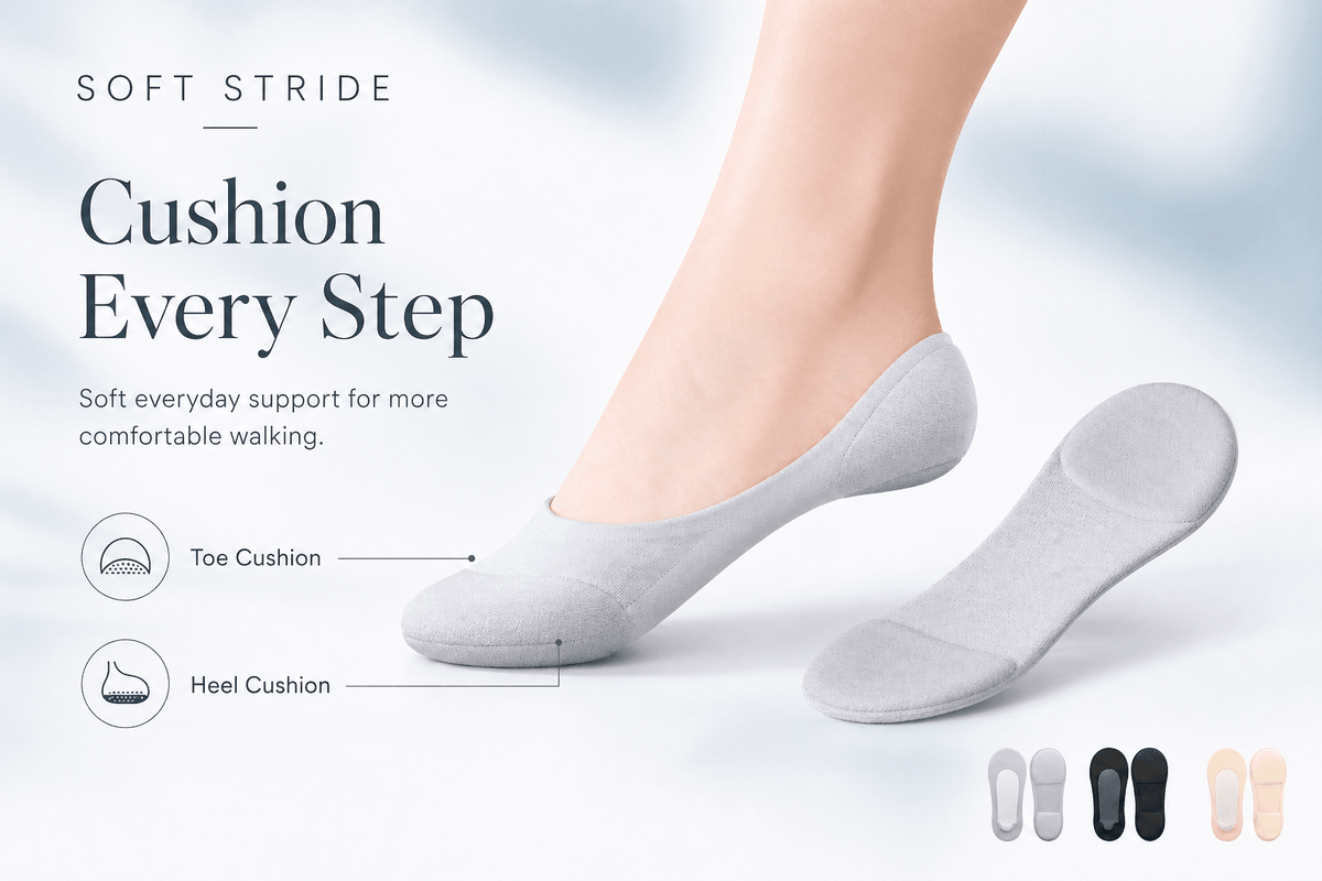 Invisible Pain Relieving Cushion Socks - Trendart