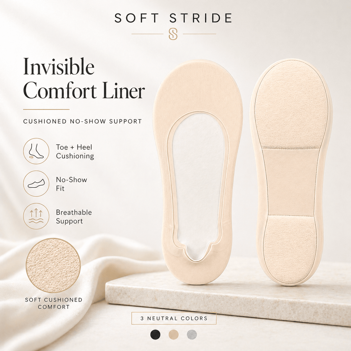 Invisible Pain Relieving Cushion Socks - Trendart
