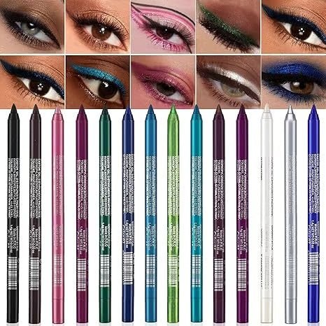 Waterproof Gel Eyeliner Set Features metallic and pearlescent finishes Long-lasting, smudge-proof formula✨ - Trendart