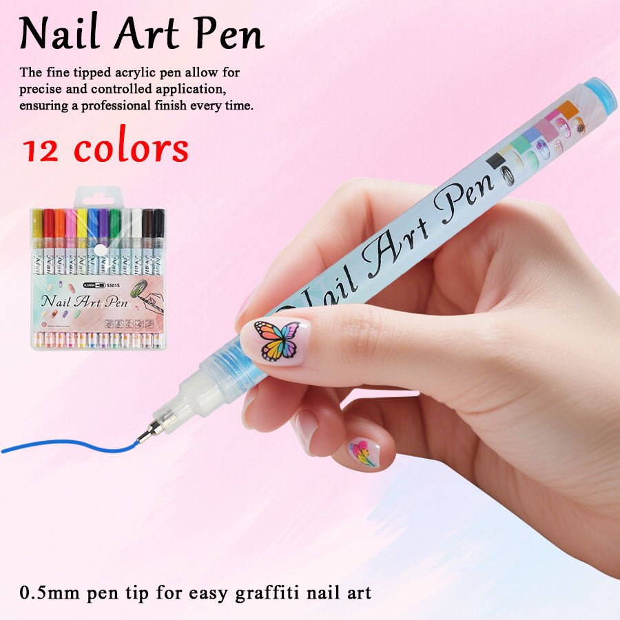 💧 Waterproof Nail Art Pen 💅🎨 - Trendart