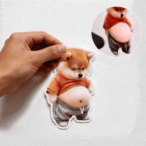 Why 50,000+ People Use This Chubby Dog Sticker on everything - Trendart