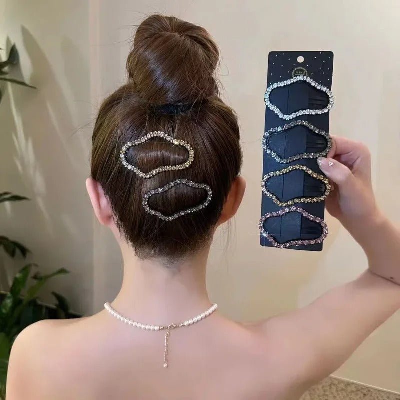 Women Hairpin Full Diamond Cloud Shaped - Trendart